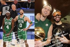 塔图姆祝福前队友霍勒迪&铂金：一辈子兄弟 感恩有你